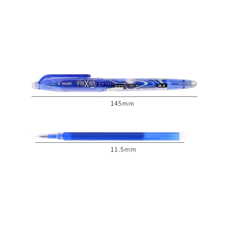 Pilot Erasable Gel Pen Magic Blue Black Red Ink 0.5mm Erasable Refill Rods Japanese Stationery Office School Writing Supplies images - 6