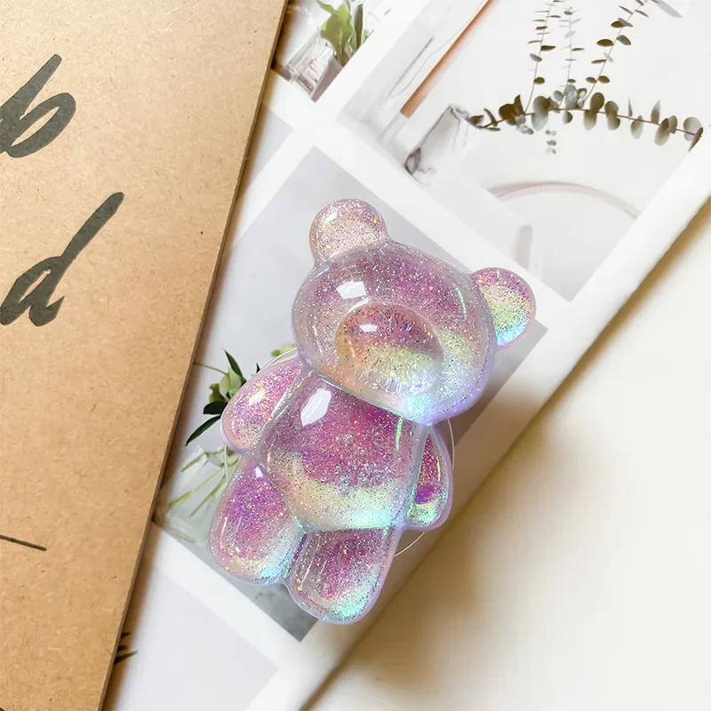 Korea Glitter Bear Phone Holder & Foldable Stand