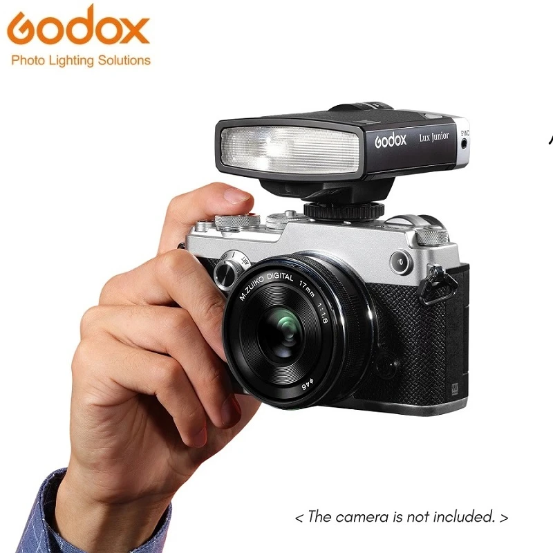 Godox Lux Junior Retro Camera Flash 1/1 1/64 Flash Power 28mm Focal