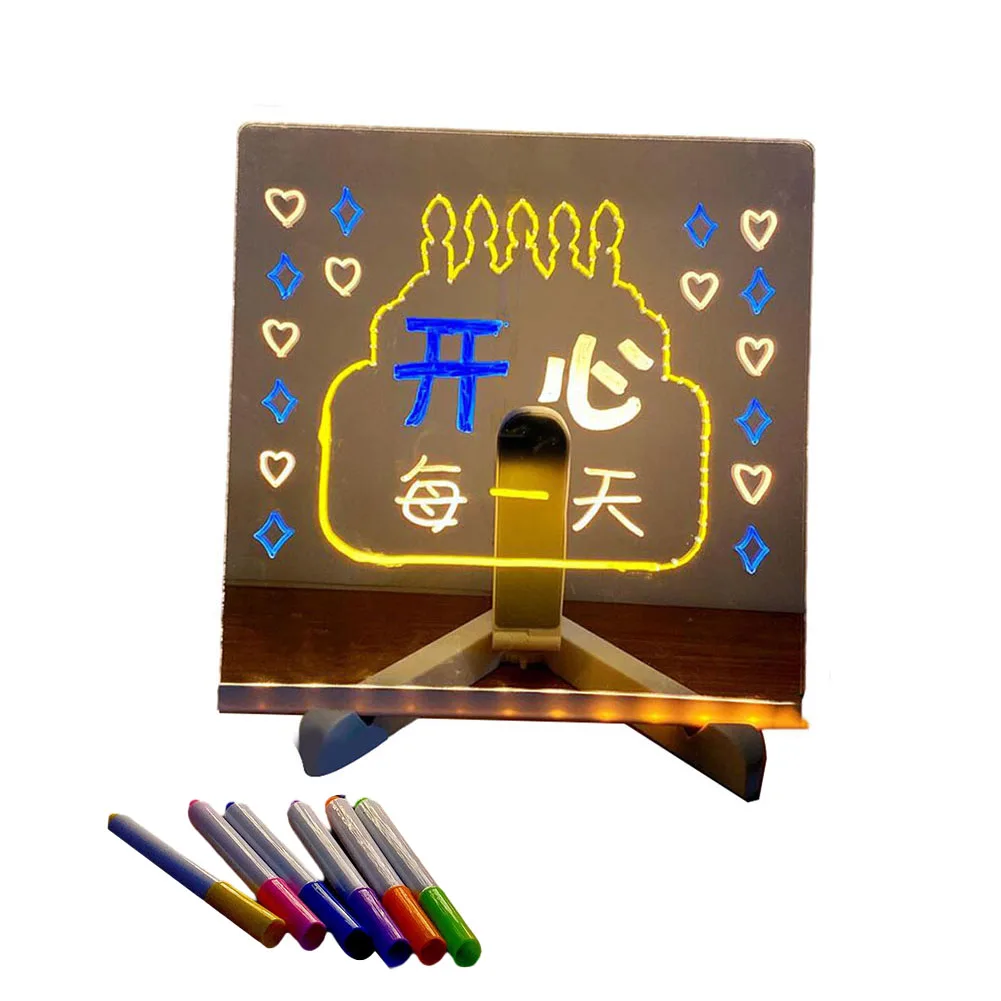 

Inspire Creativity with the Erasable Luminous Acrylic Coloring Blackboard Writing Board Perfect for Kids and Adults