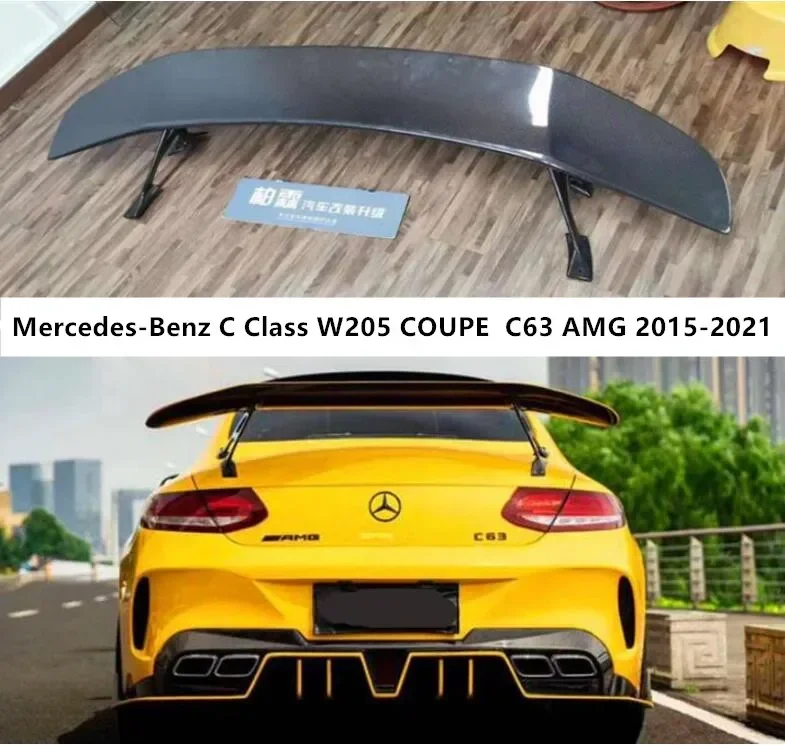 

Для Mercedes Benz C Class W205 COUPE C43 C63 AMG 2015-2021, задний спойлер из углеродного волокна, крыло, губа, хвост, багажник, IMP GT, стильный комплект для тела