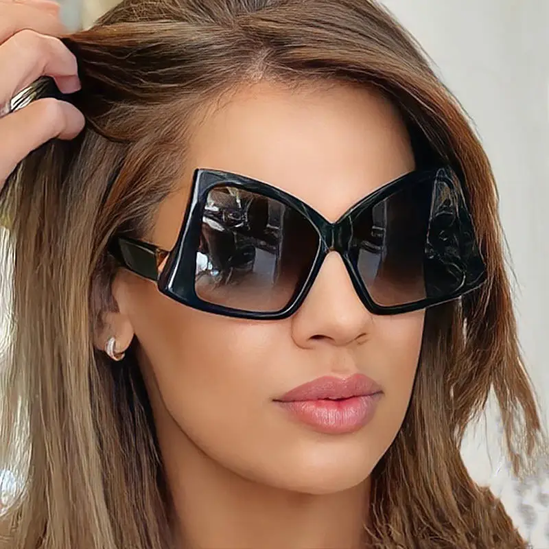 

2024 NEW Fashion Large Frame Sunscreen Big Bow Sunglasses