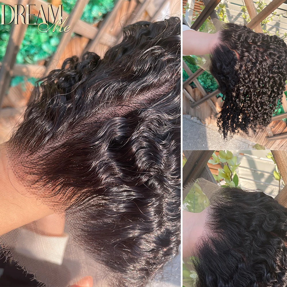 SKINLIKE 13x4/13X6 HD Lace Frontal Only Curly 13x4 Full Frontal Invisible HD Lace Front Only Human Hair For Woman Pre Plucked