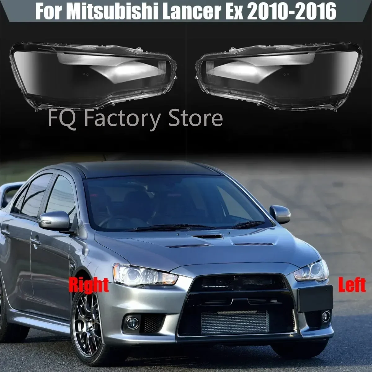For Mitsubishi Lancer Ex 2008-2016 Car Front Headlight Headlamp Lens Cover Transparent Lampshade HeadLamp Shell Cover 1