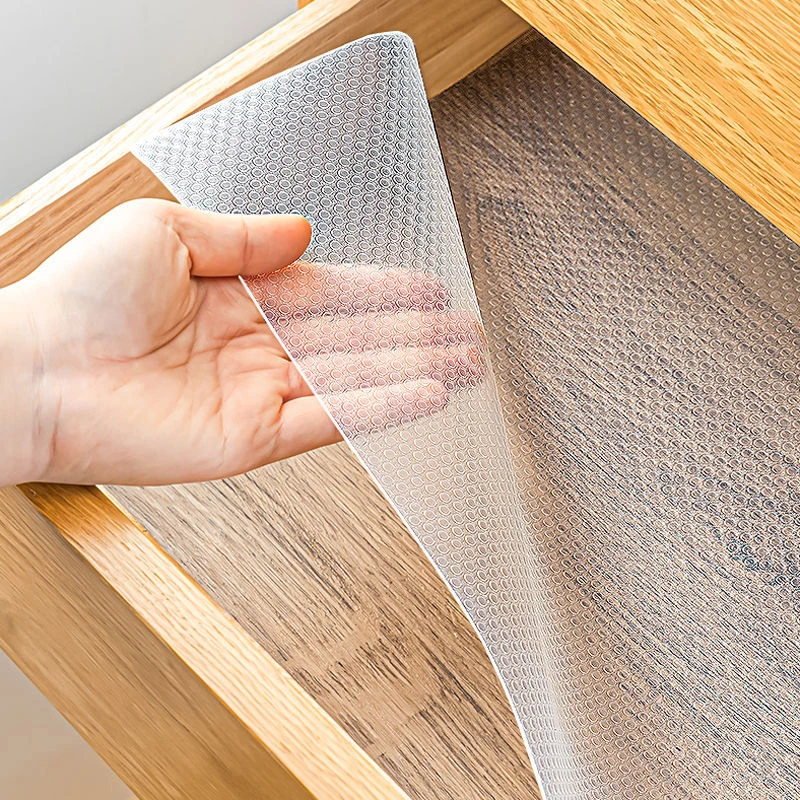 1Pc EVA Oil-proof Moisture-proof Cabinet Mat Cabinet Liner Reusable Drawer Liner Nonslip Refrigerator Mat Fridge Drawer