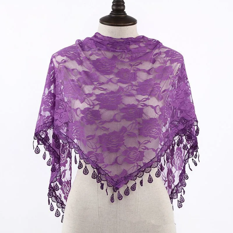 Elegant Black and White Lace Rose Veil for Women - Perfect for Western Weddings