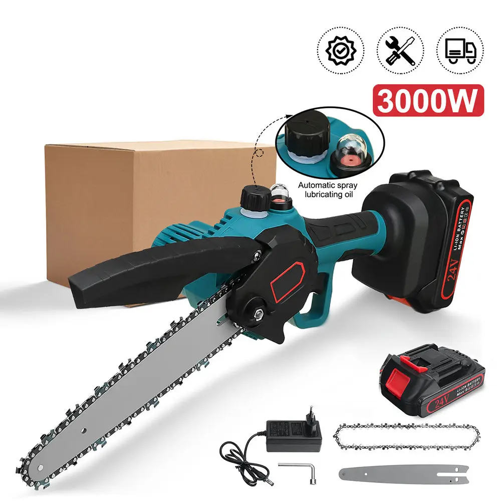 Motosega Mini Senza Fili 8 Pollici 1300W - Motore Brushless - Pompa - Foto 4