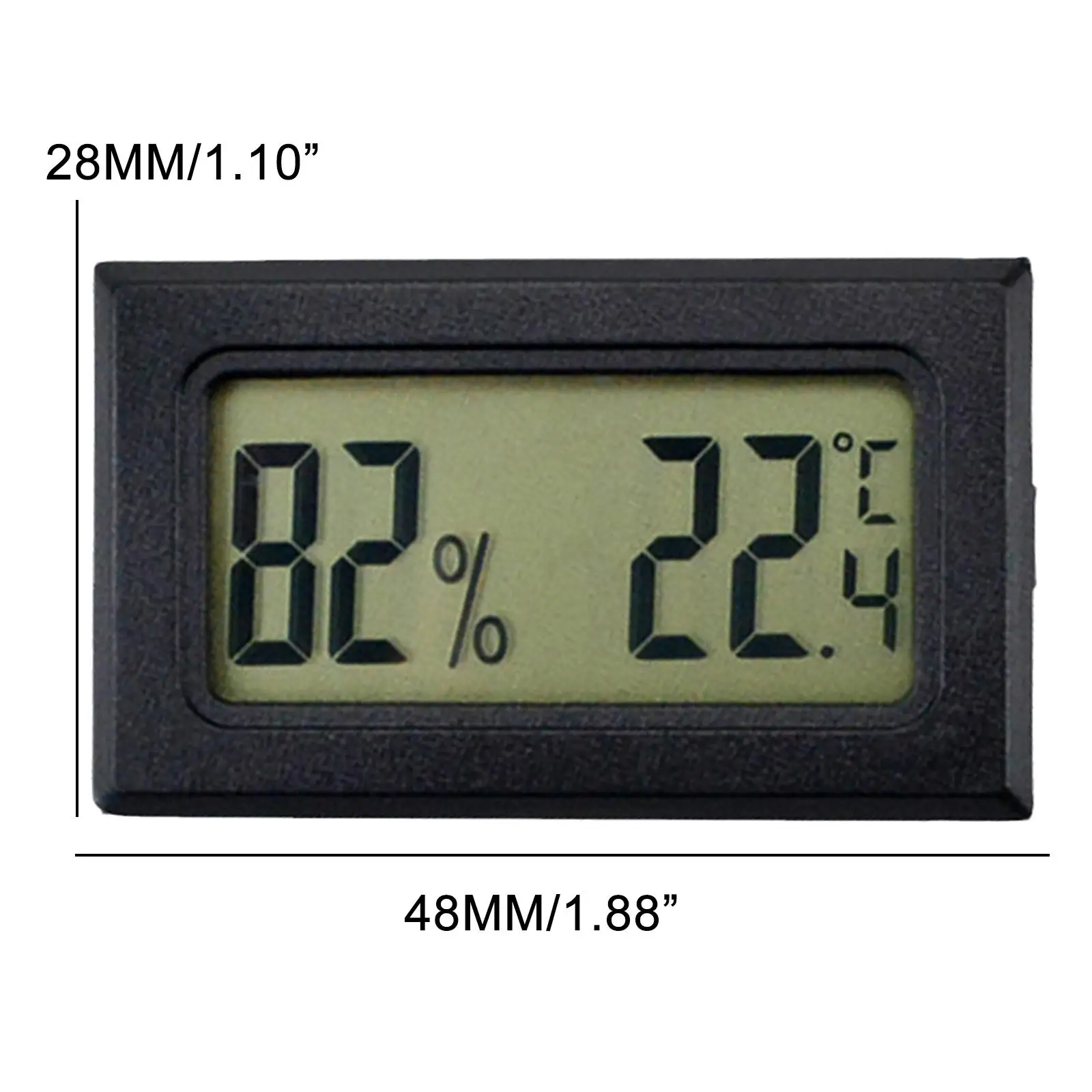 Mini Digital Embedded Temperature Humidity Meter LCD Indoor Convenient Temperature Sensor Left And Right Screens 50~110 Degree 6