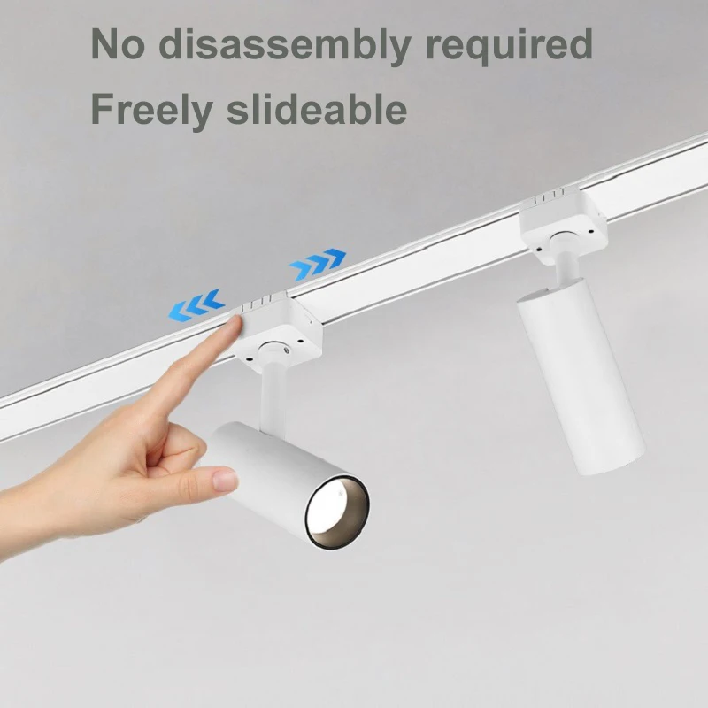 Smart Home Tuya Dimming Magnet Track light Ultra-Thin Ceiling Surface Mounting LED Ceiling magnetic track Light favourite 5