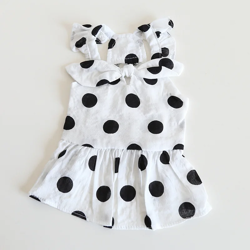 

Cute Dots Dog Dress Summer Cat Skirt Yorkies Yorkshire Poodle Pomeranian Dog Clothes Shih Tzu Maltese Puppy Outfit Clothing XS