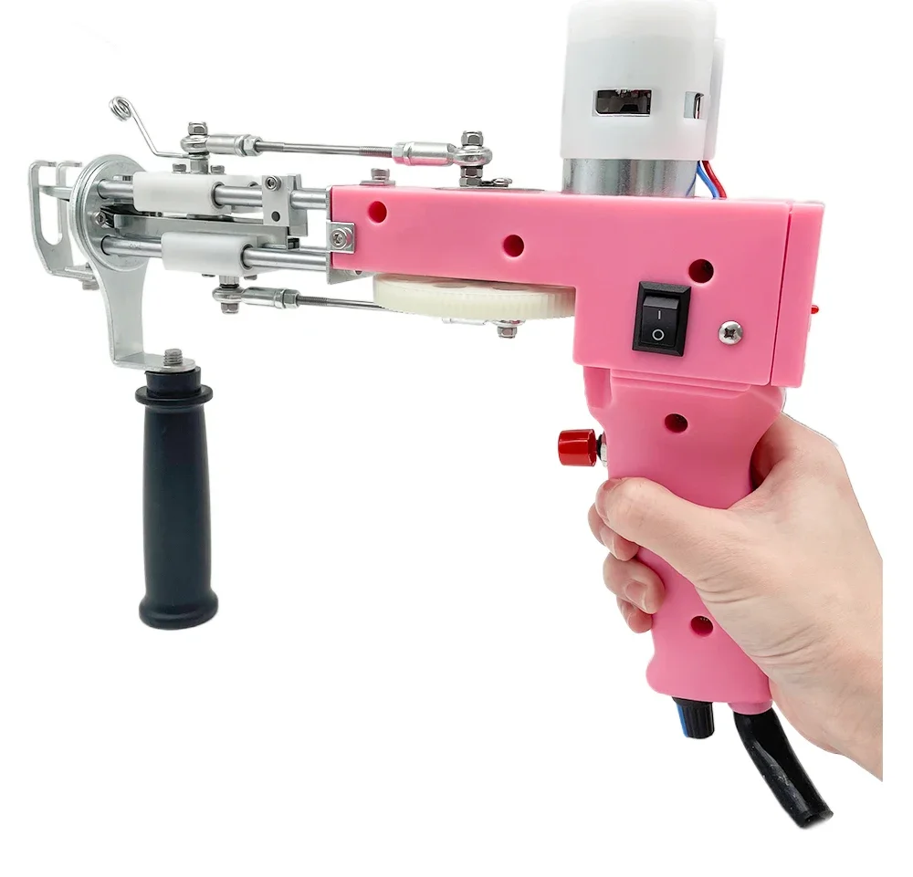 Rosa Tufting 2-in-1 Tufting-Pistole mit Teppichschneidemaschine, Teppich-Tufting-Pistole, Teppichherstellungs-Set, Teppich-Schnitzmaschine – Detail 8