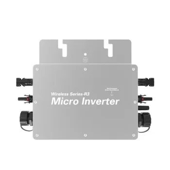 Microinverter intelligente WVC solare da 600-1400W per la generazione di energia fotovoltaica connessa alla rete e cavo di distribuzione e collegamento alla rete.