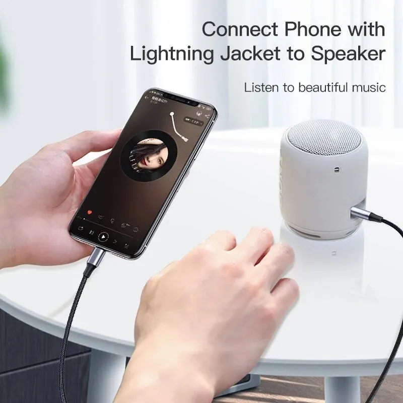 Earphone Jack Adapter IOS Lightning To 3.5mm For iPhone iPad Apple