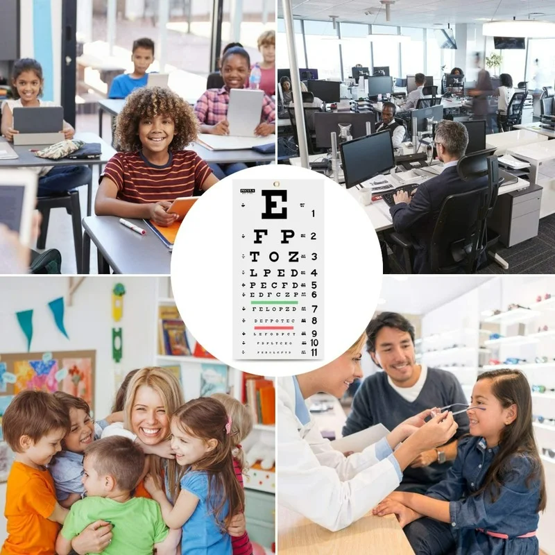 Eye Exam Chart Vision Eye Test Chart Snellen Eye Charts For Eye Exams 20  Feet Symbol Novelty Medical Wall Occluder Vision Thick Paper Sign Print  Picture 8x12 - Poster Foundry