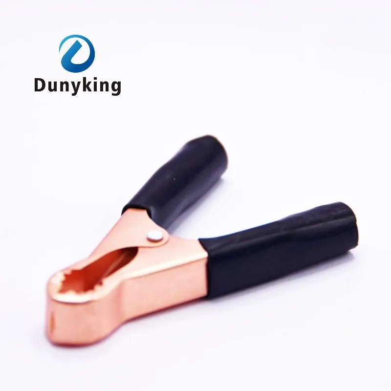 50A Red + Black 80mm Crocodile Car Caravan Van Battery Test Lead Clips Promotion Alligator Clips Connector Plug Power 2/10Pcs alligator clips