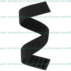 Versatile Nylon Hook Loop Watch Strap - Available in Multiple Sizes - 22mm (Black)