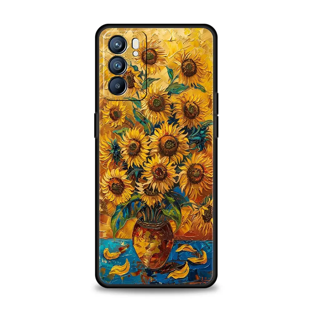 Van Gogh Starry Night Flower Phone Case Cover