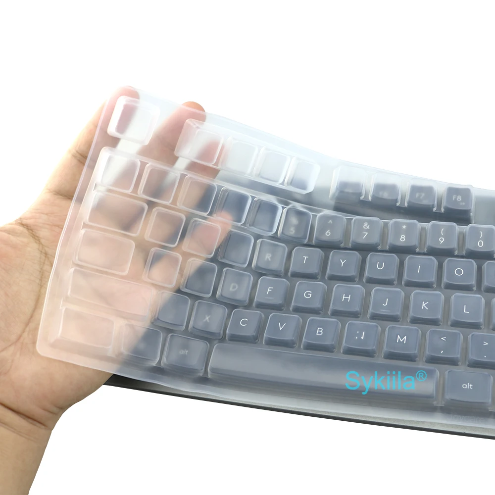 로지텍 G412 SE G413 SE G512 G513 용 키보드 커버, Logi 실리콘 보호대 스킨 케이스 필름 투명 블랙