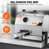 SucceBuy – presse-agrumes Commercial pour canne à sucre, 110lb/H, haute sortie, avec 3 rouleaux en acier inoxydable, grande entrée de 2.4 pouces 4