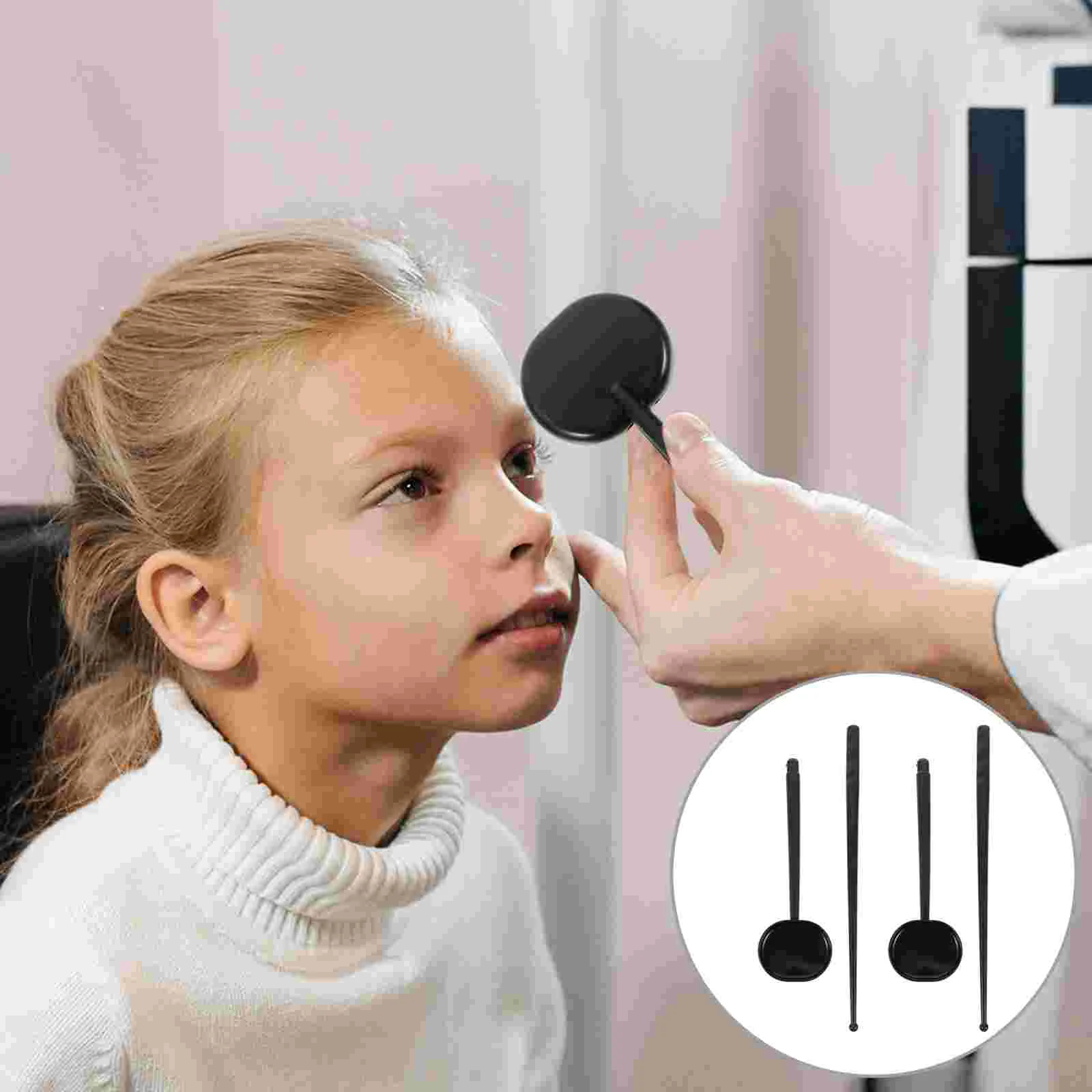 Eye Occluder Chart Exam Charts Pocket Feet Exams Plastic Tool Test Set Handheld Eyesight Professional Human Shield Pinhole Model