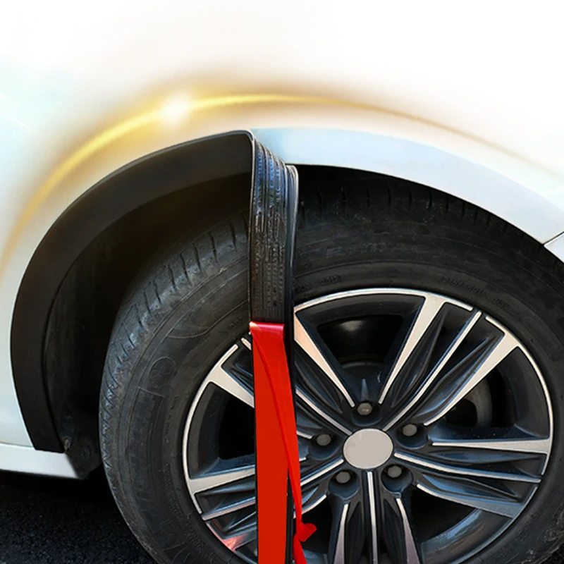 1.5 Meter Cars Trucks Rubber Black Car Fenders Extension Wheel Eyebrow Strip Protector for SUV BMV