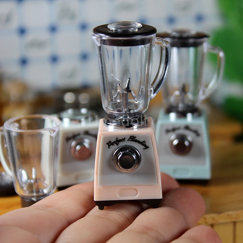 1/12 Scale Mini Juicer Miniature Dollhouse Food Blending Machine Pretend Play Kitchen for Toy Accessories