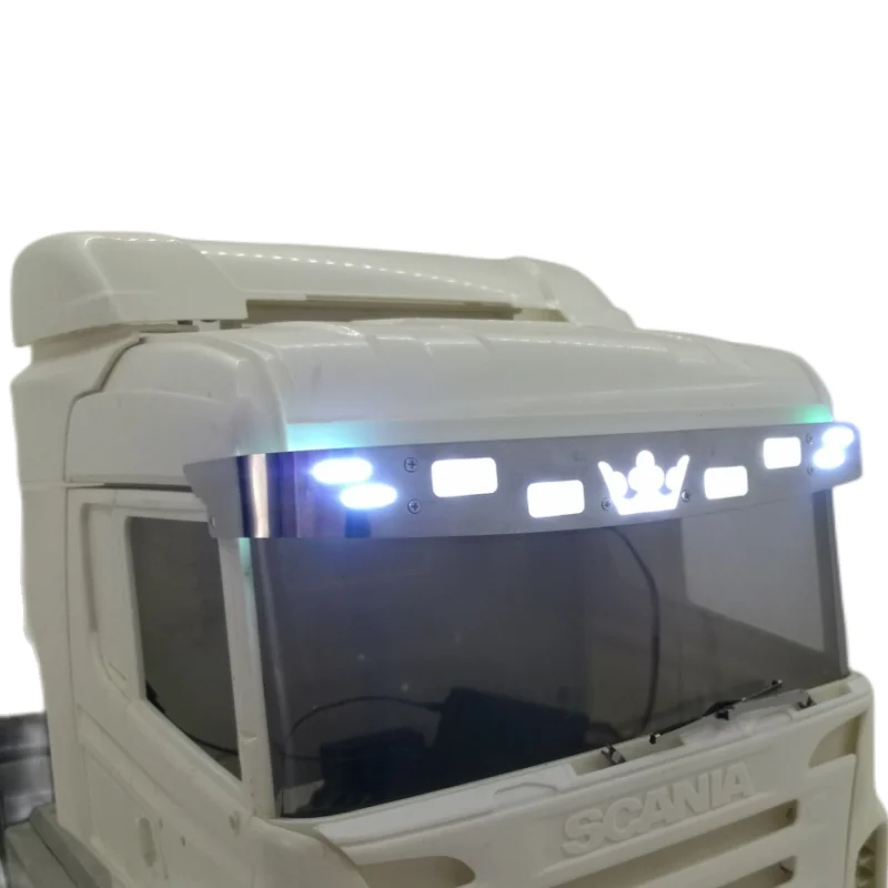 LED Sun Visor Lamp for Tamiya Scania 620 1/14 RC Truck Decoration Lights RC Cars 56323 730 770s Upgrade Accessories 2