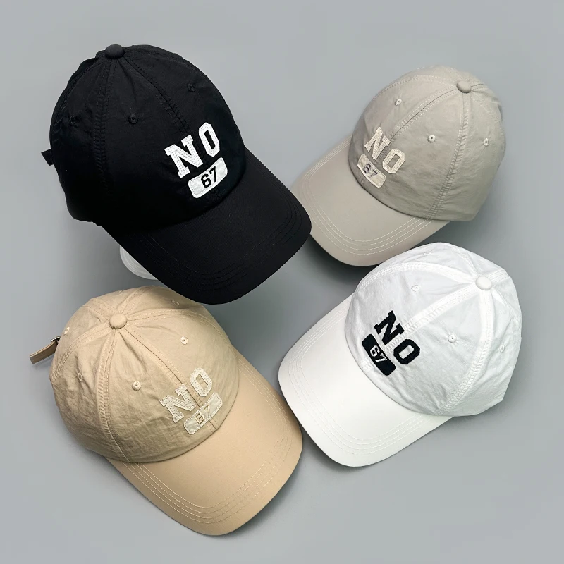 

Quick Drying PATCH Letters Baseball Hats New Men Women Wide Eaves Sunshade Breathable ins Versatile Fashion Korean Snapback Caps