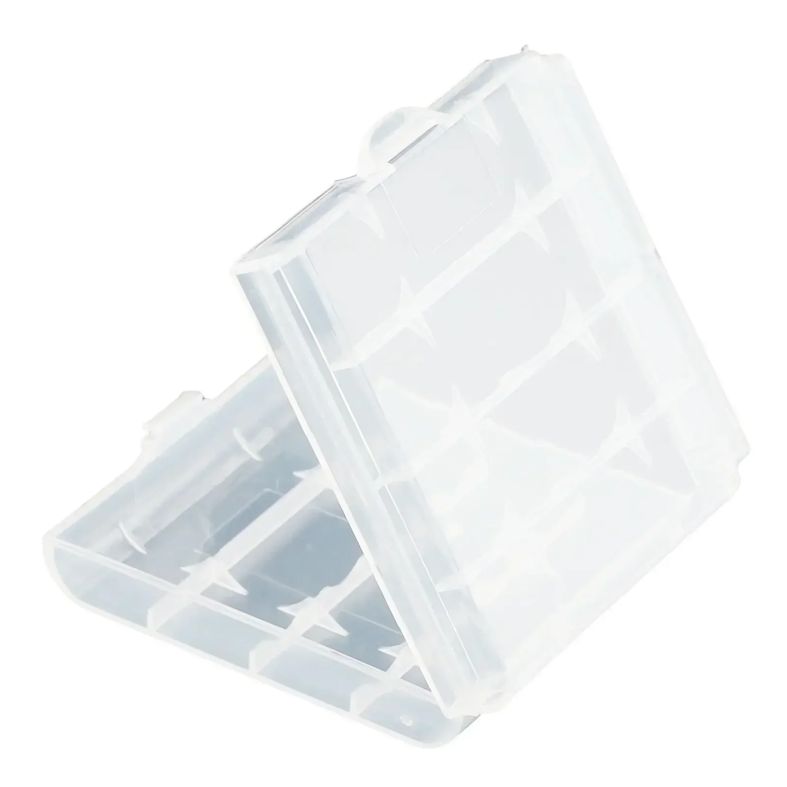 White Plastic Case Storage Box For AA/AAA Batteries Keep Your Batteries Clean And Protected Great For Travel And Camping