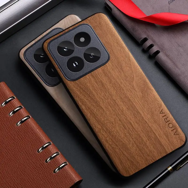 Funda para Xiaomi 12S 11 14T 13T 12T 11T Pro Ultra Lite funda con patrón de madera de bambú para xiaomi 14t xiaomi 15