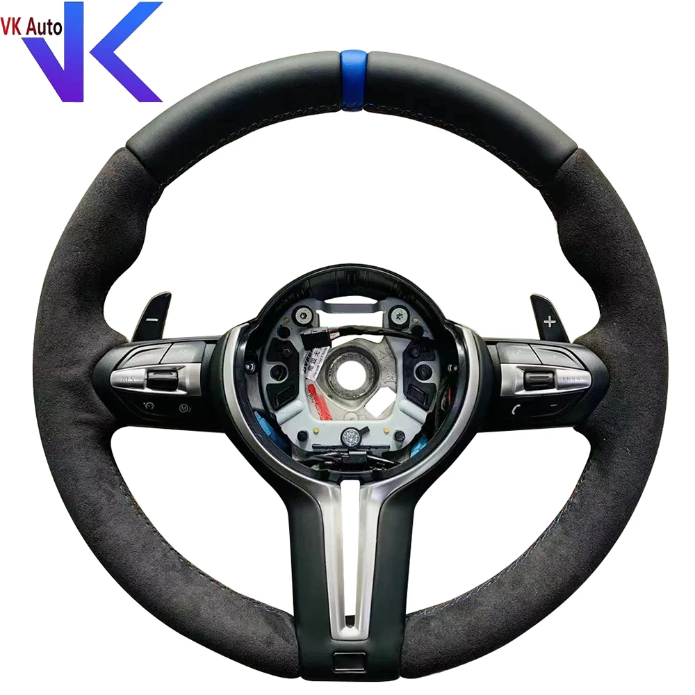 

Для BMW M2 M3 M4 M5 M6 X5M X6M F30 F35 F10 F18 замшевая кожа индивидуальный пошив рулевое колесо аксессуары в сборе