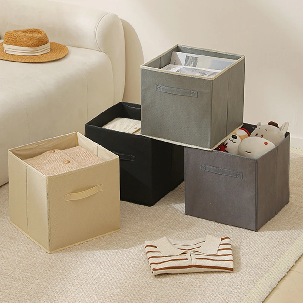 Foldable Fabric Storage Cube and Fabric Storage Organizer Drawer for Closet and Toy Storage Nonwoven Box Storage Case 2