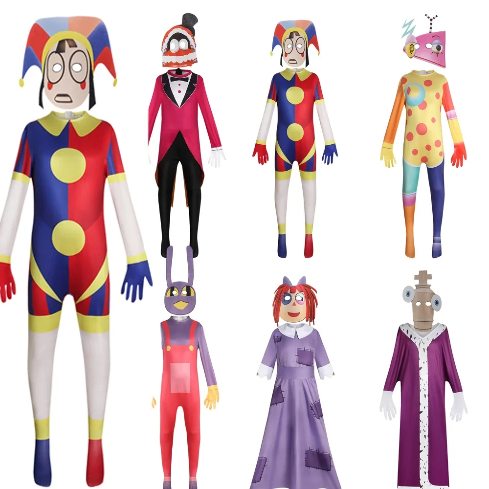 2025Anime Incredibile Circo Digitale Cosplay Pomni Costume Cosplay ...