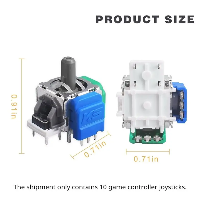 자기 저항 전자기 조이스틱 TMR 홀 효과 3D 게임 컨트롤러 10개