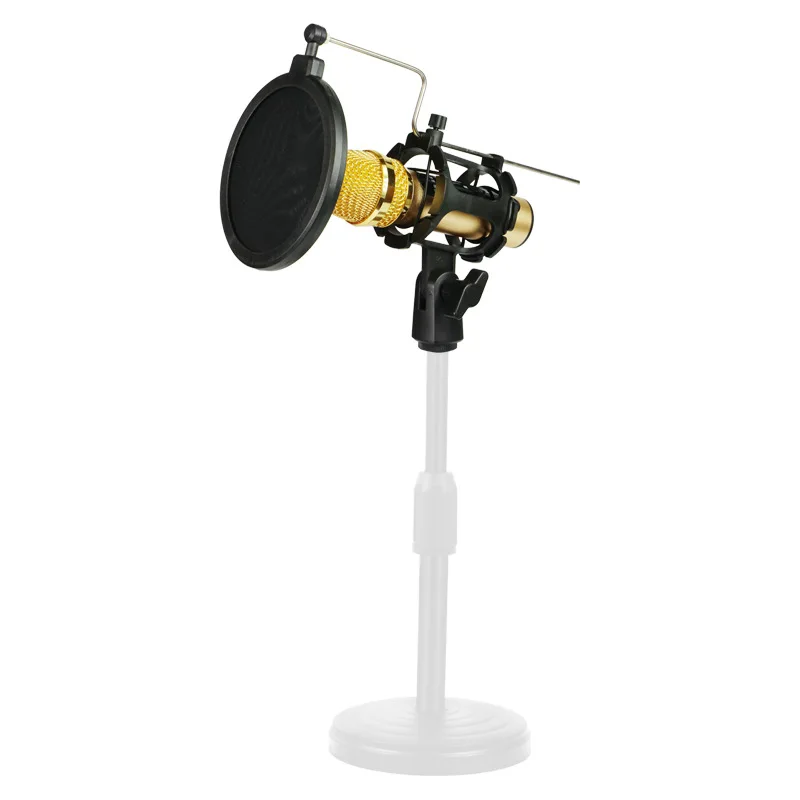 Handheld Condenser Microphone Shock Mount Clip Mic Holder Stand