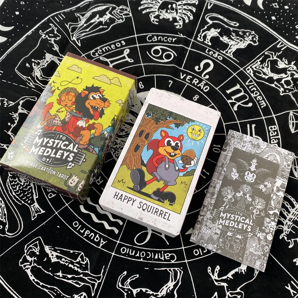 Mystical Medleys Tarot | Tarot Cartoon | Tarot Paper | Board Game - 12x7  Tarot Paper Family - Aliexpress