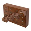 64 Drawer Storage Cabinet Pine Wood Tabletop Organizer Box for Home Office Craft Supplies Organization