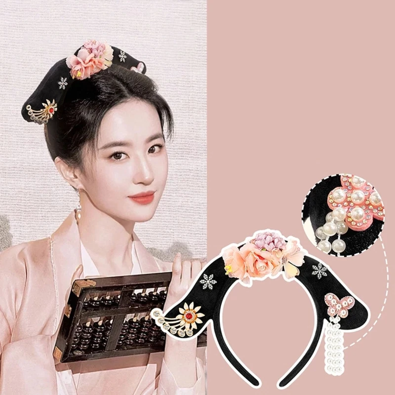 Ancient Chinese HeadBand Court Hair Hoop Chinese Style Ancient Headband Chinese Girl Tradtional Hair Accessories chinese couplets calligraphy brush pen large bear woolen hair brush tradtional landscape painting calligraphie brushes pen