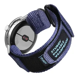 Durable Tactical Nylon Strap - Trail Loop Bracelet Replacement Band for Pixel Watch 1 41mm (Blue-S)