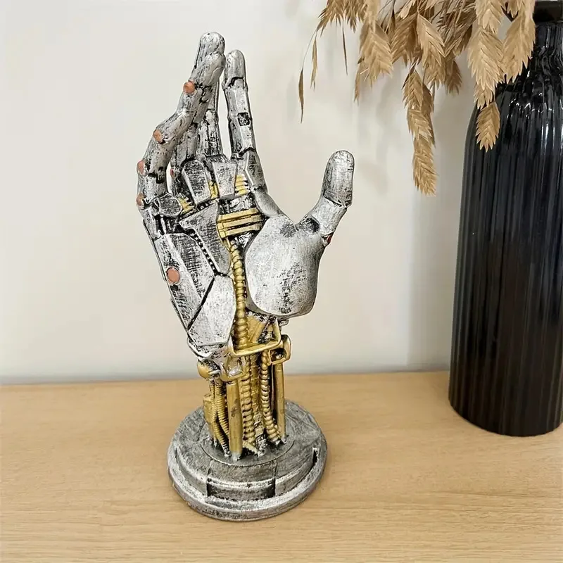 Futuristic Cyberpunk Mechanical Arm - 3-in-1 Game Controller Stand & Ergonomic Desktop Decor