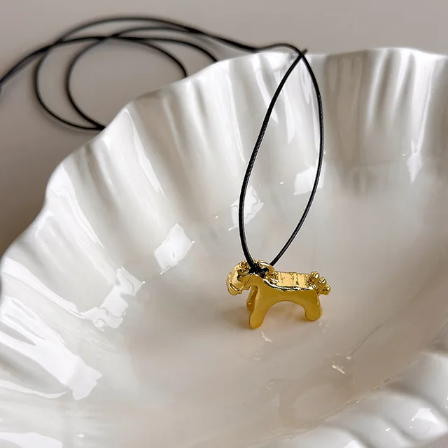 LATS – collier Long avec pendentif cheval coloré pour femmes, chaîne de pull réglable, bijoux cadeaux, accessoires 6 LATS – collier Long avec pendentif cheval coloré pour femmes, chaîne de pull réglable, bijoux cadeaux, accessoires 6