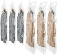 Reusable Hanging Vacuum Storage Bags for Clothes, Coats, Jackets, Hanging Compressible Storage Bag Space Saver Bags 1