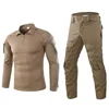 Tactical Sports Uniform Outdoor Clothes Suits Training Suit Camouflage Hunting Shirts Pants Climbing Sets CS Pant Men 3