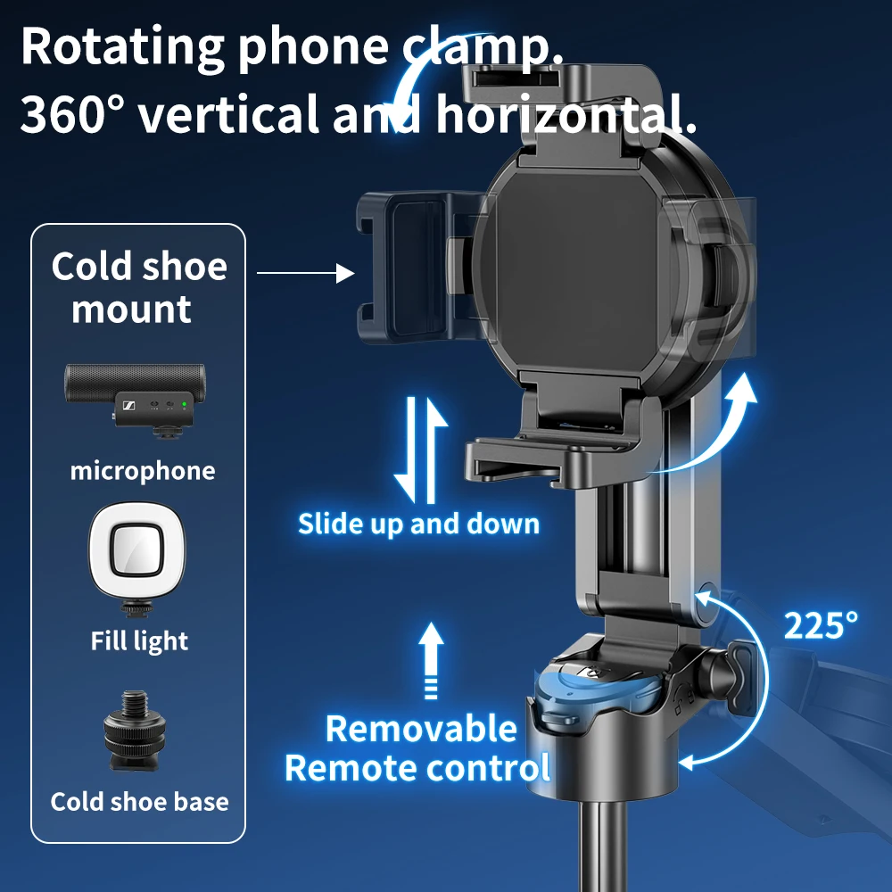 Magnetic Selfie Sticks for Smart Phone Mini Telescopic Tripod 3 in 1 Phone Stand for Vlog Live Broadcast Self-timer Stick selfie stick tripod selfie stick sports camera selfie stick cell phone selfie stick smartphone selfie stick phone selfie tripod
