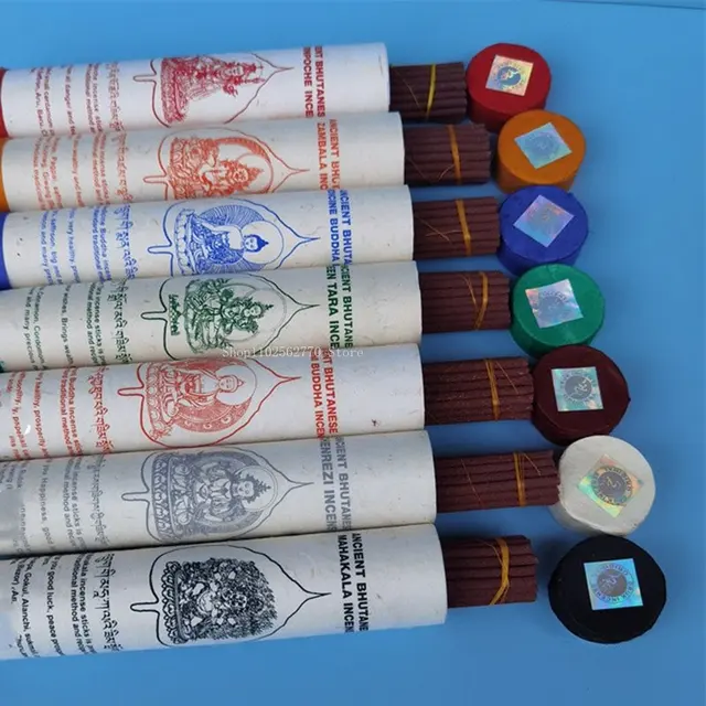 7 Fajta Bodhi Levelek Vonal Füstölő Tiszta, Kézzel Készített Tibeti Barkácsolás Otthoni Beltéri Buddha Jóga Meditációs Tisztító Levegő - Image 3