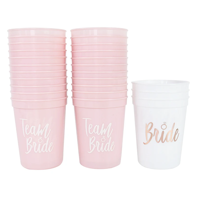 

Bachelorette Party Decorations Bride to be Cups Team Bride Plastic Drinking Cups for Bachelor Wedding Party Shower Decorations