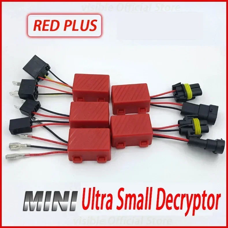 Mini Ultra Small Car LED Headlight Decoder Anti-interference and Anti Flashing Fault Light Alarm H1 H4 H7 H11 H13 9005 9006