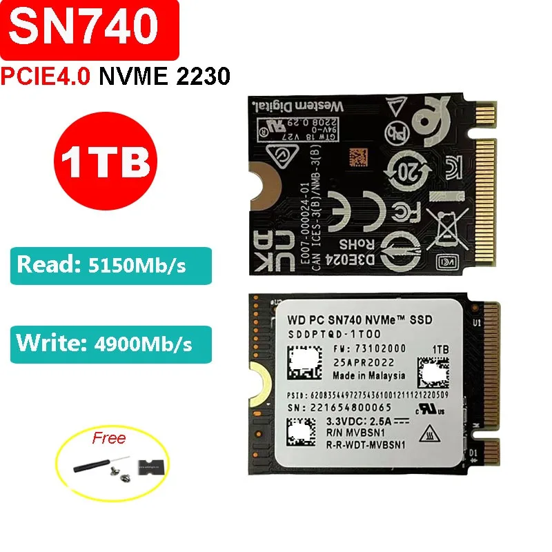 

SN740 SDDPTQD-1T00 1TB