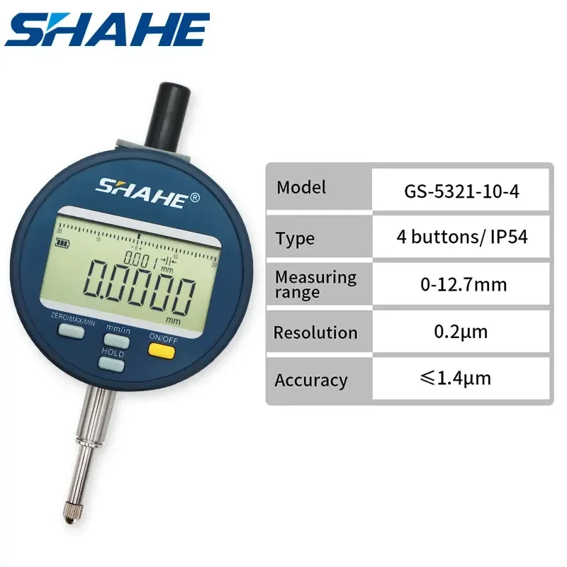 Digital Dial Indicator 0.01mm/0.0005'' Digital Probe Indicator Dial