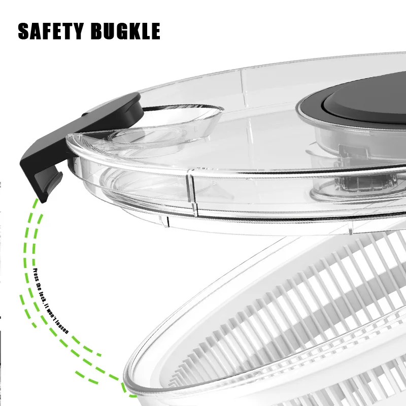 Multi-functional manual vegetable dehydrator salad spin dryer food dryer fruit and vegetable dehydrator kitchen tool
